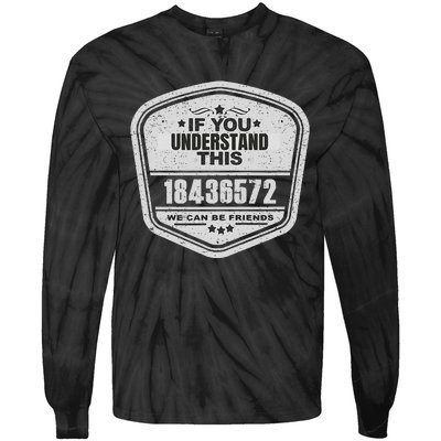 18436572 Awesome V8 Firing Order Car Enthusiast Gift Tie-Dye Long Sleeve Shirt