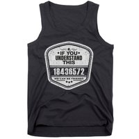 18436572 Awesome V8 Firing Order Car Enthusiast Gift Tank Top