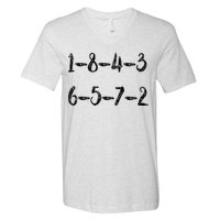 18436572 AWESOME V8 FIRING ORDER CAR ENTHUSIAST V-Neck T-Shirt