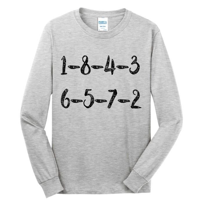 18436572 AWESOME V8 FIRING ORDER CAR ENTHUSIAST Tall Long Sleeve T-Shirt