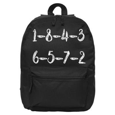 18436572 AWESOME V8 FIRING ORDER CAR ENTHUSIAST 16 in Basic Backpack