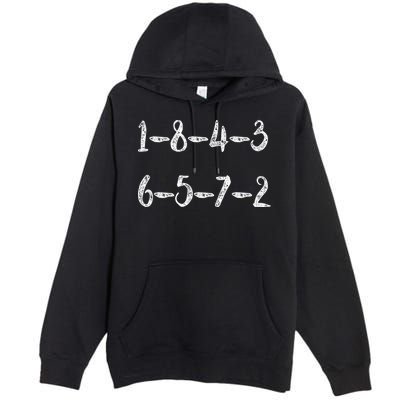 18436572 AWESOME V8 FIRING ORDER CAR ENTHUSIAST Premium Pullover Hoodie