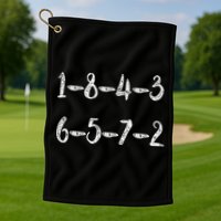 18436572 AWESOME V8 FIRING ORDER CAR ENTHUSIAST Golf Towel