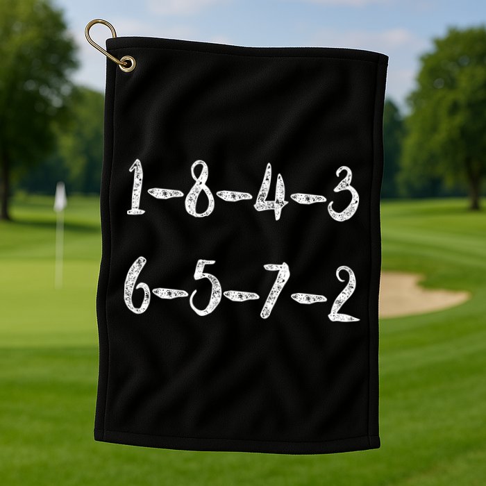 18436572 AWESOME V8 FIRING ORDER CAR ENTHUSIAST Golf Towel