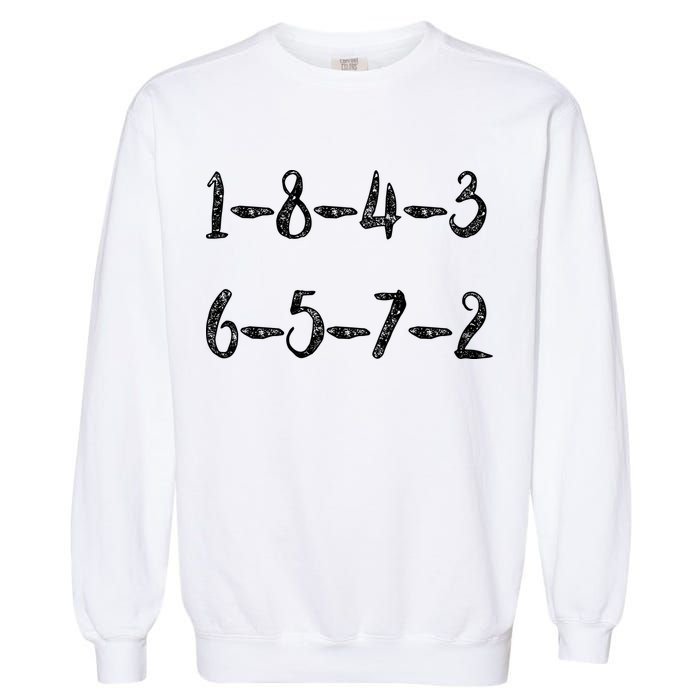 18436572 AWESOME V8 FIRING ORDER CAR ENTHUSIAST Garment-Dyed Sweatshirt