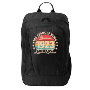 1923 Birthday 100 Years Of Of Being Awesome Limited Edition City Backpack