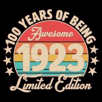 1923 Birthday 100 Years Of Of Being Awesome Limited Edition City Backpack