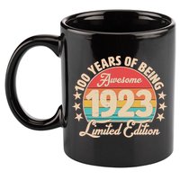 1923 Birthday 100 Years Of Of Being Awesome Limited Edition 11oz C Handle Ceramic Mug