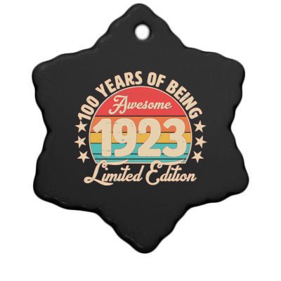 1923 Birthday 100 Years Of Of Being Awesome Limited Edition Ceramic Star Ornament