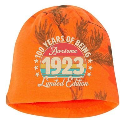 1923 Birthday 100 Years Of Of Being Awesome Limited Edition Kati - Camo Knit Beanie