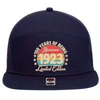 1923 Birthday 100 Years Of Of Being Awesome Limited Edition 7 Panel Mesh Trucker Snapback Hat