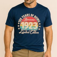 1923 Birthday 100 Years Of Of Being Awesome Limited Edition Cooling Performance Crew T-Shirt