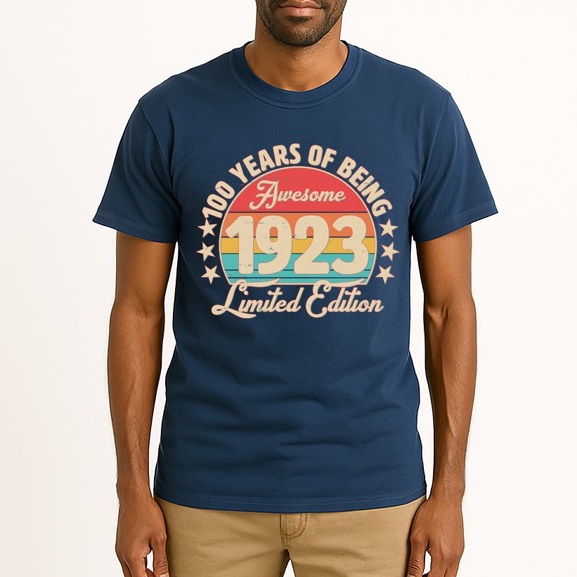 1923 Birthday 100 Years Of Of Being Awesome Limited Edition Tall T-Shirt