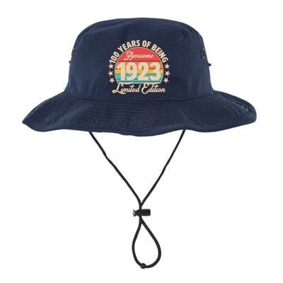 1923 Birthday 100 Years Of Of Being Awesome Limited Edition Legacy Cool Fit Booney Bucket Hat