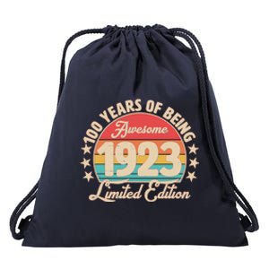 1923 Birthday 100 Years Of Of Being Awesome Limited Edition Drawstring Bag