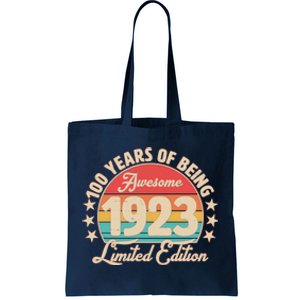 1923 Birthday 100 Years Of Of Being Awesome Limited Edition Tote Bag