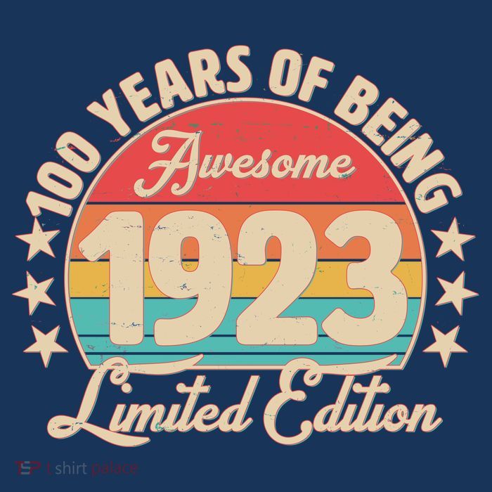 1923 Birthday 100 Years Of Of Being Awesome Limited Edition Youth Performance Sprint T-Shirt