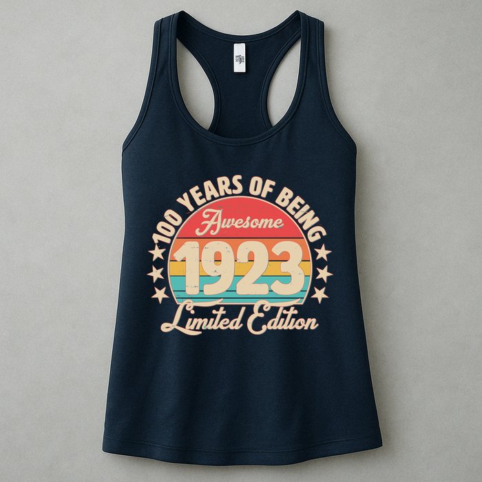 1923 Birthday 100 Years Of Of Being Awesome Limited Edition Womens Tank Top