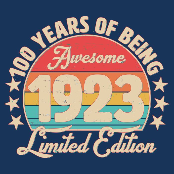 1923 Birthday 100 Years Of Of Being Awesome Limited Edition Womens Tank Top