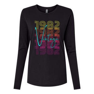 1982 Birthday Womens Cotton Relaxed Long Sleeve T-Shirt