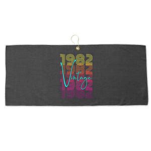 1982 Birthday Large Microfiber Waffle Golf Towel