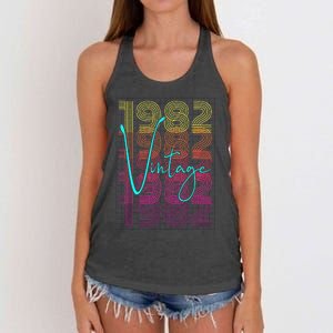 1982 Birthday Women's Knotted Racerback Tank