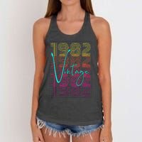 1982 Birthday Women's Knotted Racerback Tank