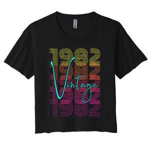 1982 Birthday Women's Crop Top Tee