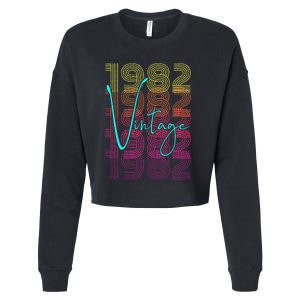 1982 Birthday Cropped Pullover Crew