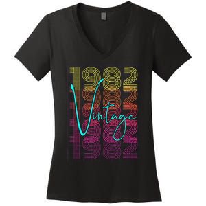 1982 Birthday Women's V-Neck T-Shirt