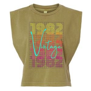 1982 Birthday Garment-Dyed Women's Muscle Tee