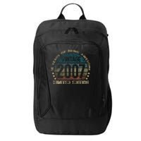 16th Birthday 16 Year Old Limited Edition Gifts Vintage 2007 City Backpack