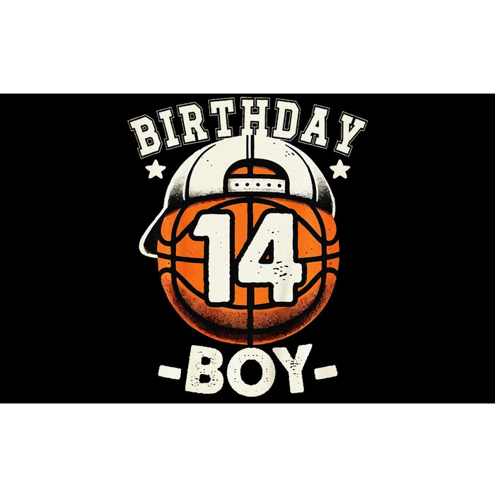 14th Birthday 14 Year Old Basketball Theme Decorations Bumper Sticker