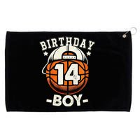 14th Birthday 14 Year Old Basketball Theme Decorations Grommeted Golf Towel