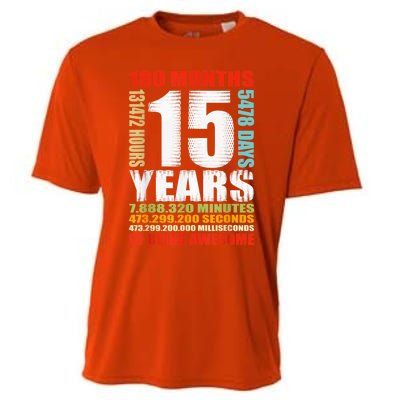 15th Birthday 15 Years Old Boy Girl  Being Awesome Cooling Performance Crew T-Shirt