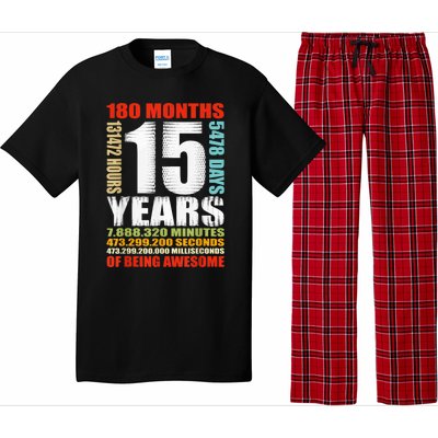 15th Birthday 15 Years Old Boy Girl  Being Awesome Pajama Set