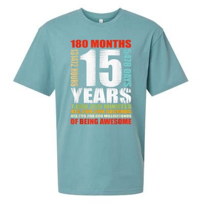 15th Birthday 15 Years Old Boy Girl  Being Awesome Sueded Cloud Jersey T-Shirt