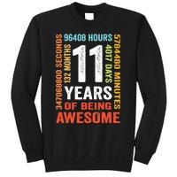 11th Birthday 11 Years Old Vintage Retro 132 Months Sweatshirt