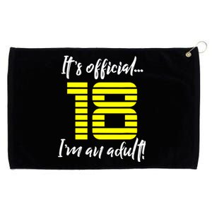 18th Birthday Grommeted Golf Towel