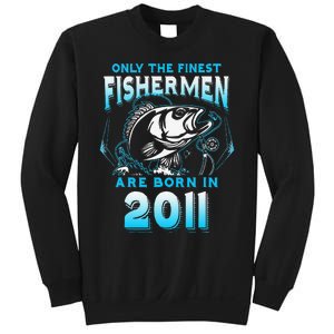 10th Birthday 10 Years Old Funny Fishing Since 2011 Sweatshirt