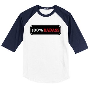 100% Badass Baseball Sleeve Shirt