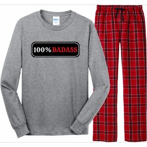 100% Badass Long Sleeve Pajama Set