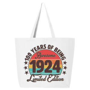 1924 Birthday 100 Years Of Being Awesome Limited Edition 25L Jumbo Tote