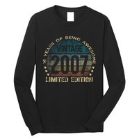 16th Birthday 16 Year Old Limited Edition Gifts Vintage 2007 Long Sleeve Shirt