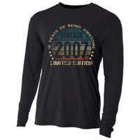 16th Birthday 16 Year Old Limited Edition Gifts Vintage 2007 Cooling Performance Long Sleeve Crew