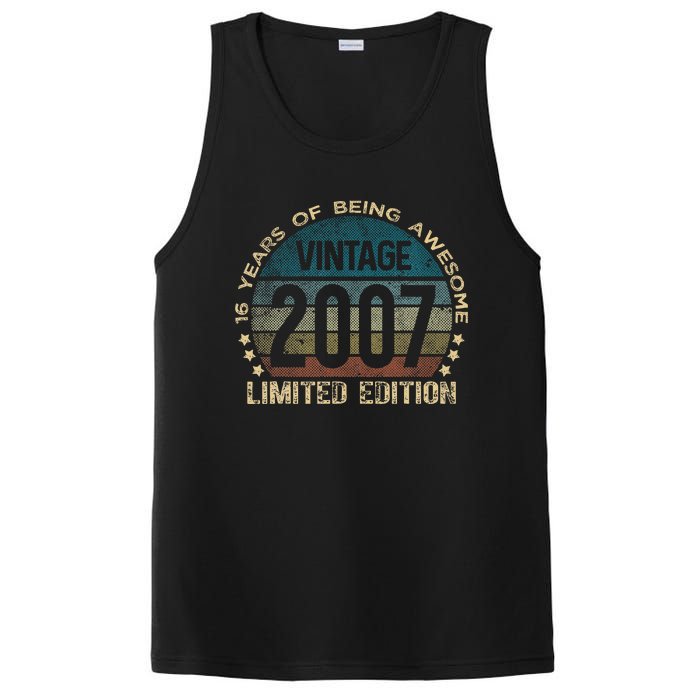 16th Birthday 16 Year Old Limited Edition Gifts Vintage 2007 PosiCharge Competitor Tank