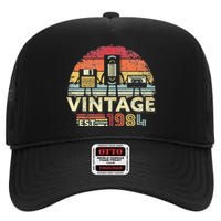 1984 Birthday High Crown Mesh Back Trucker Hat