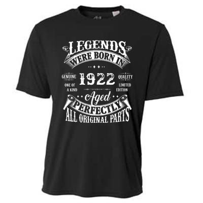 100 Birthday 1922 Gift Vintage 100 Birthday Cooling Performance Crew T-Shirt