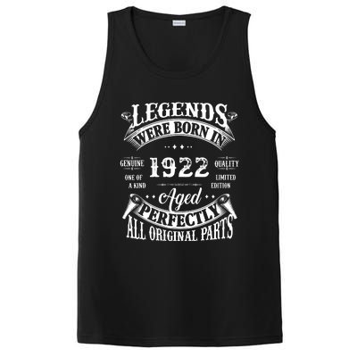 100 Birthday 1922 Gift Vintage 100 Birthday PosiCharge Competitor Tank