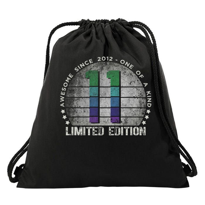 11th Birthday 11 Year Old Gifts Vintage 2012 Limited Edition Cute Drawstring Bag